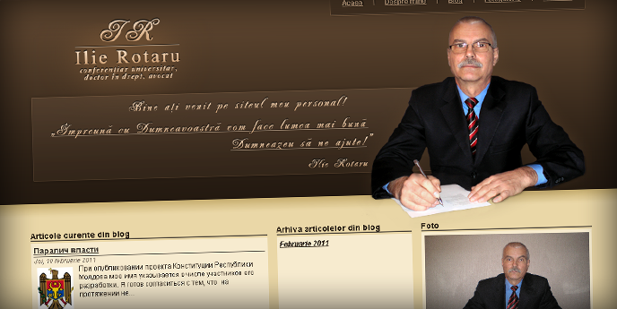 Siteul/Blogul pesonal al avocatului Ilie Rotaru