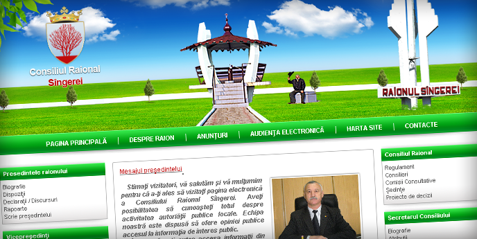 Siteul Consiuliului Raional Singerei